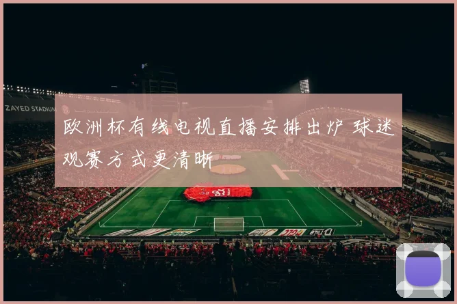 欧洲杯有线电视直播安排出炉 球迷观赛方式更清晰